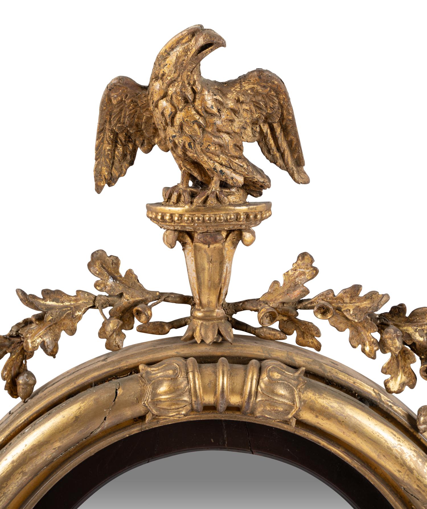 A Federal Style Giltwood Mirror