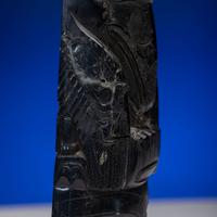 Haida Carved Argillite Model Totem Pole