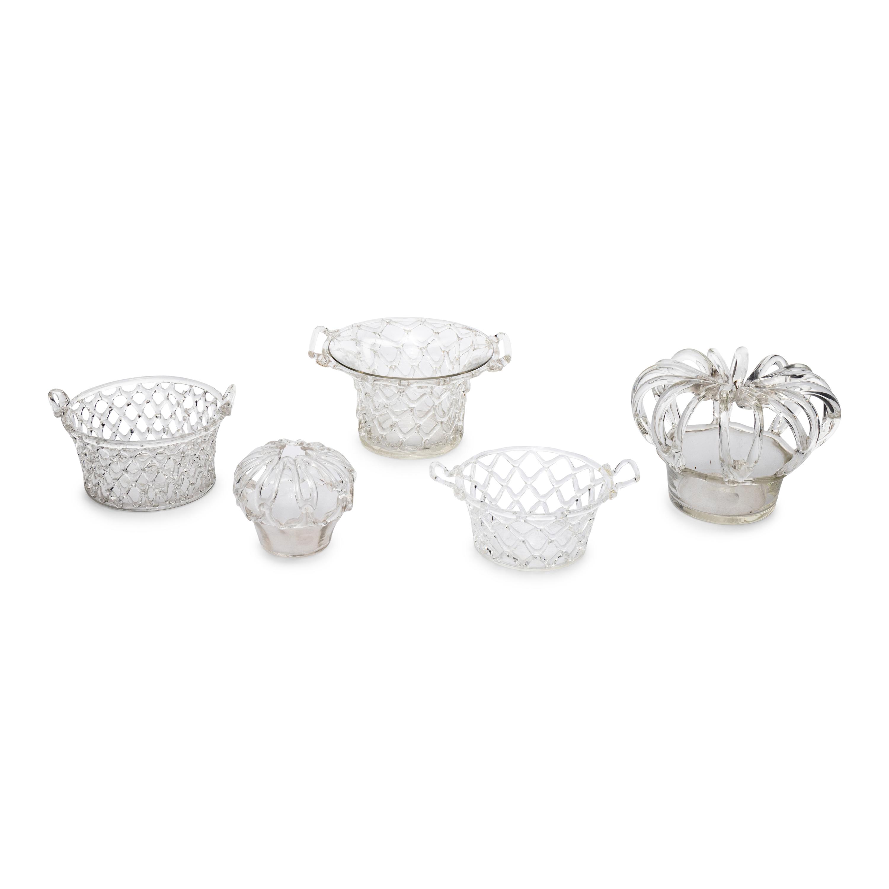 Five Blown Glass Articles