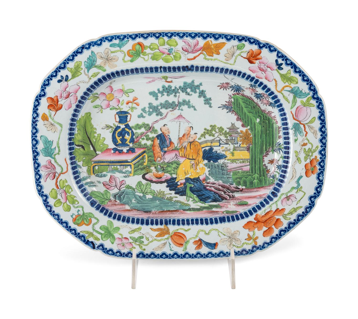 A Mason's Ironstone Chinoiserie-Decorated Partial Dinner Service