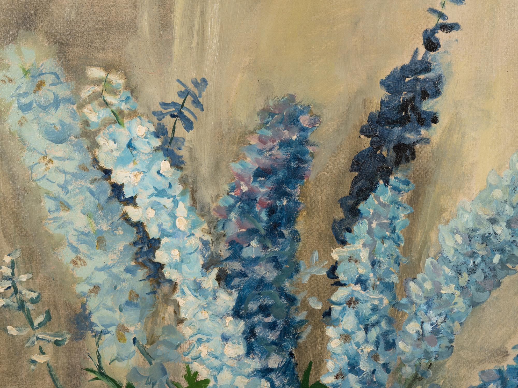 Bouquet of Gladioli on a Table
