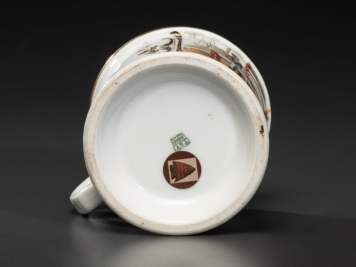 A Launderer's Porcelain Occupational Shaving Mug