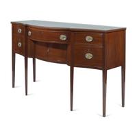 A Federal Style Serpentine Mahogany Sideboard
