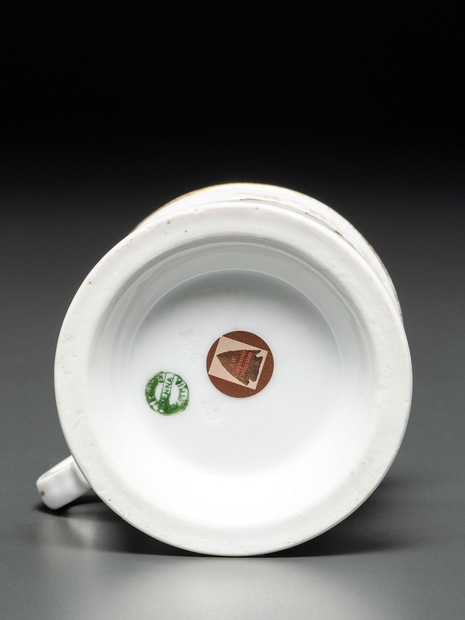 A Bowler's Porcelain Shaving Mug