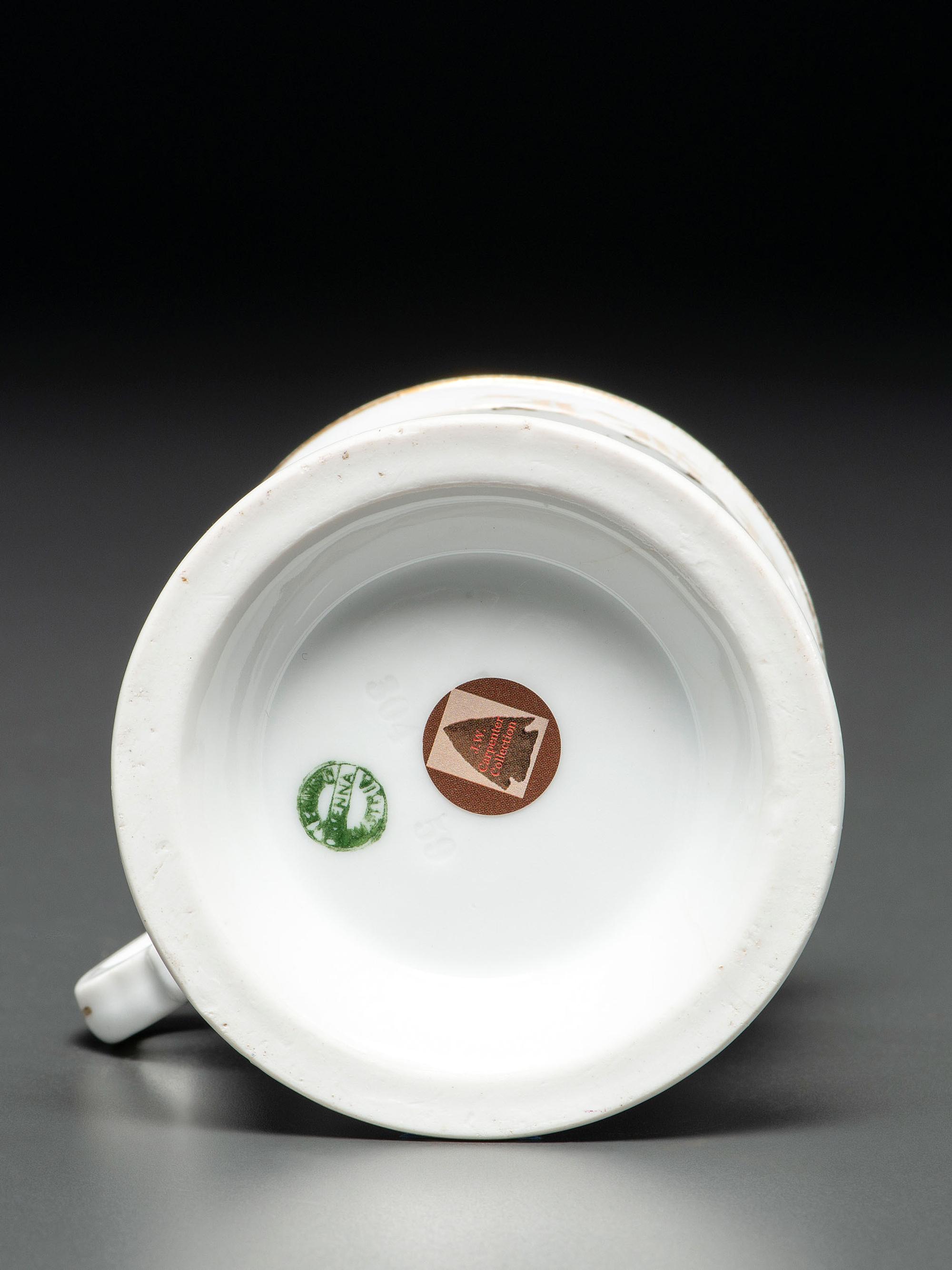 A Bowler's Porcelain Shaving Mug