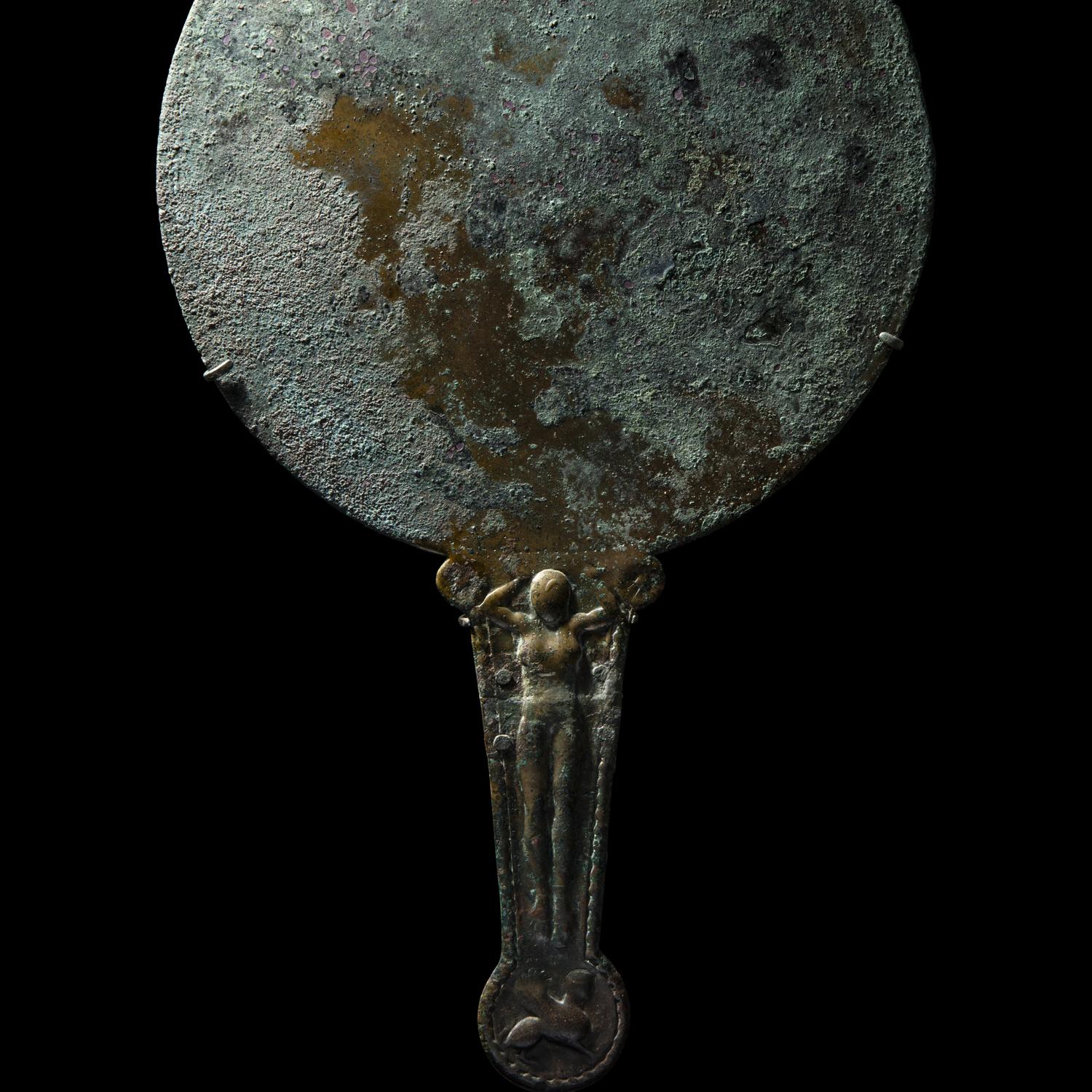 A Greek Bronze Mirror