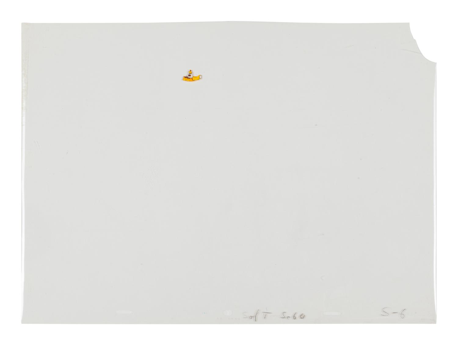 The Beatles. An original production animation cel setup from Yellow Submarine.