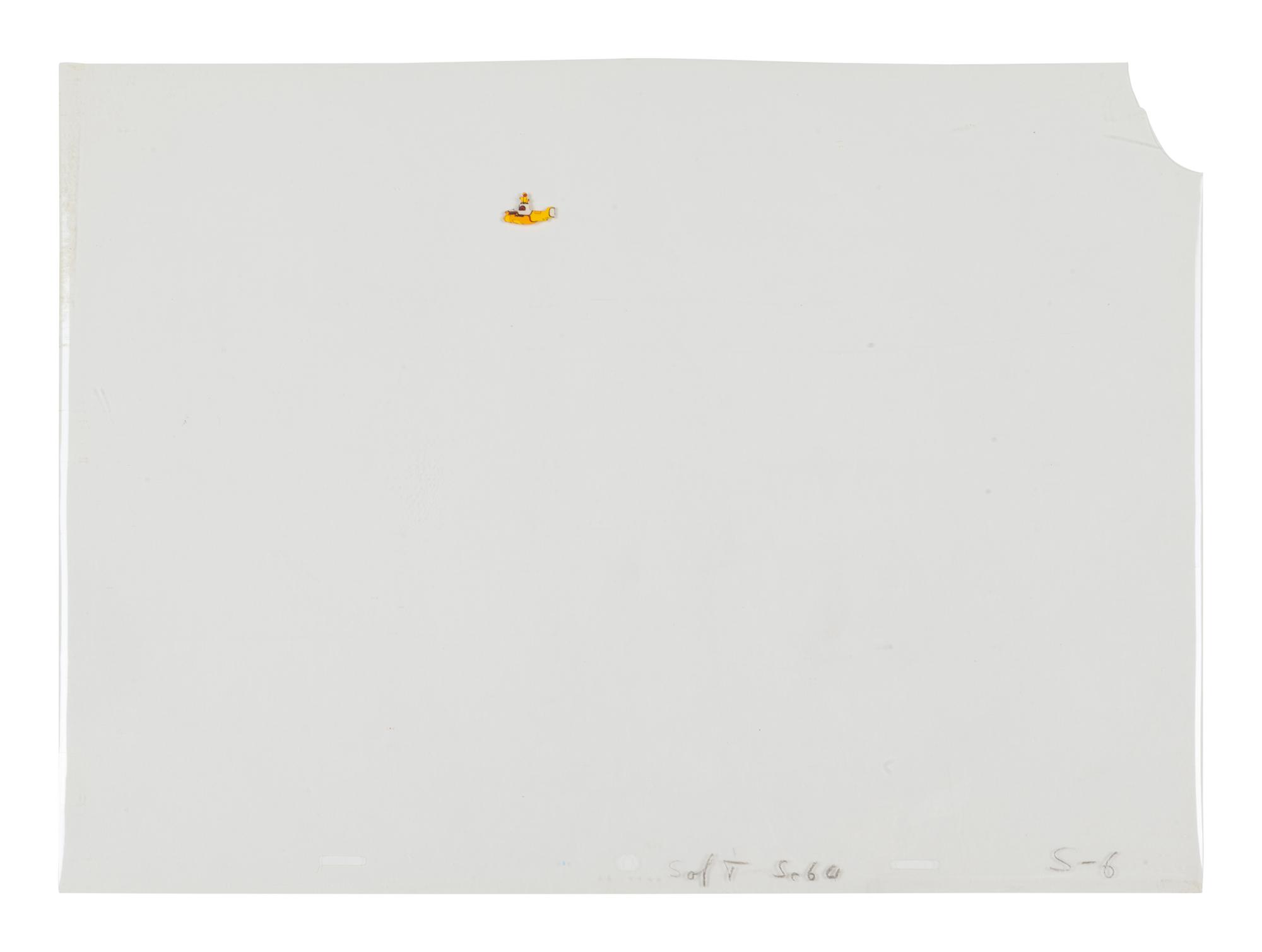 The Beatles. An original production animation cel setup from Yellow Submarine.