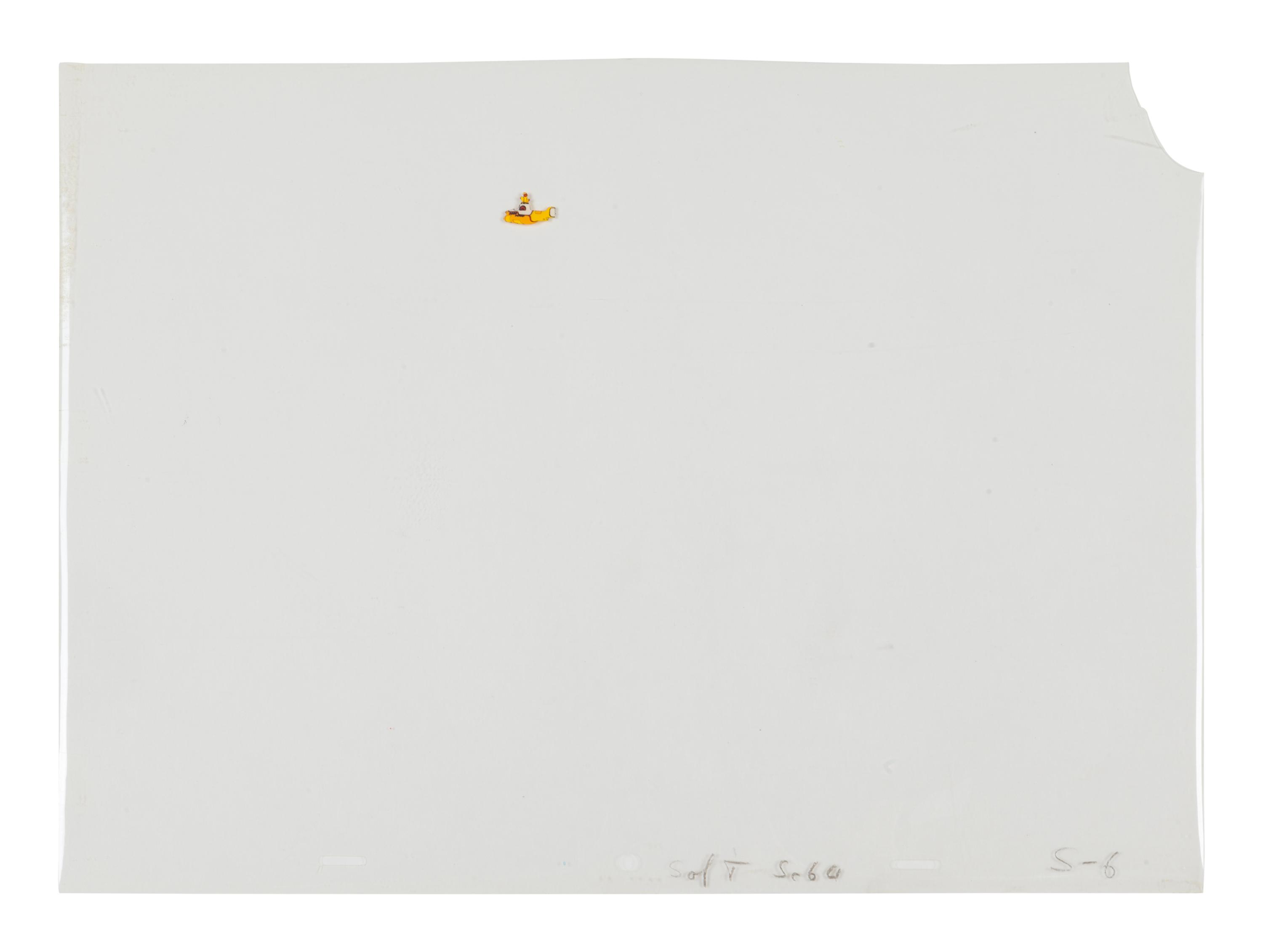The Beatles. An original production animation cel setup from Yellow Submarine.