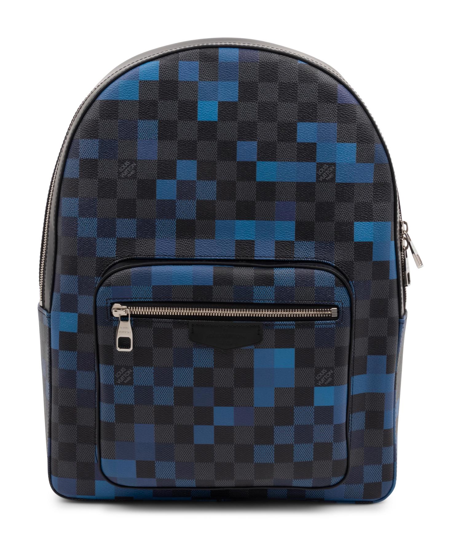 Louis Vuitton Josh Backpack in Damier Graphite Coated Canvas, Pixel Blue, 2018