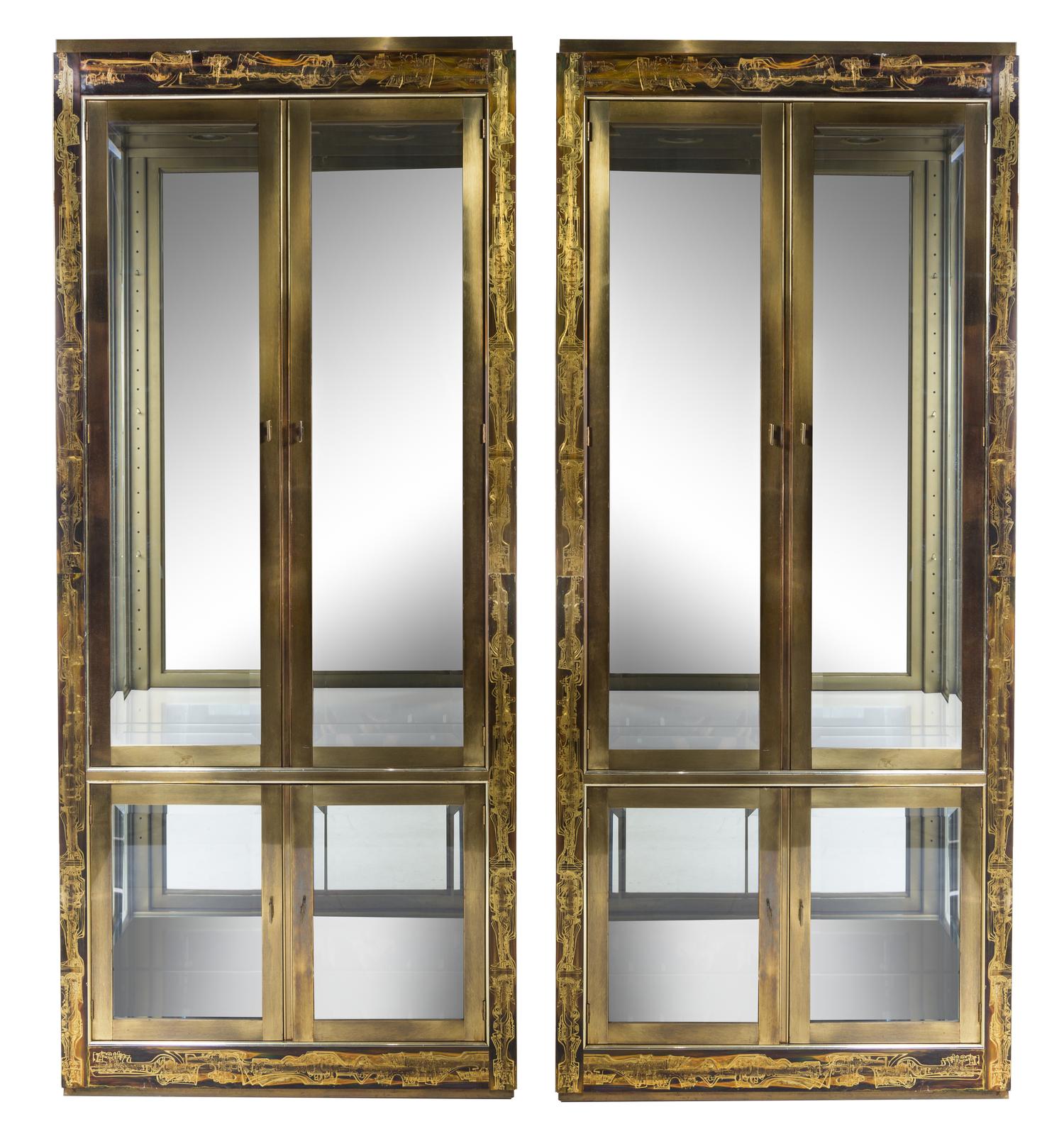 Bernhard Rohne (German, b.1944), MASTERCRAFT, c.1980, a pair of vitrines