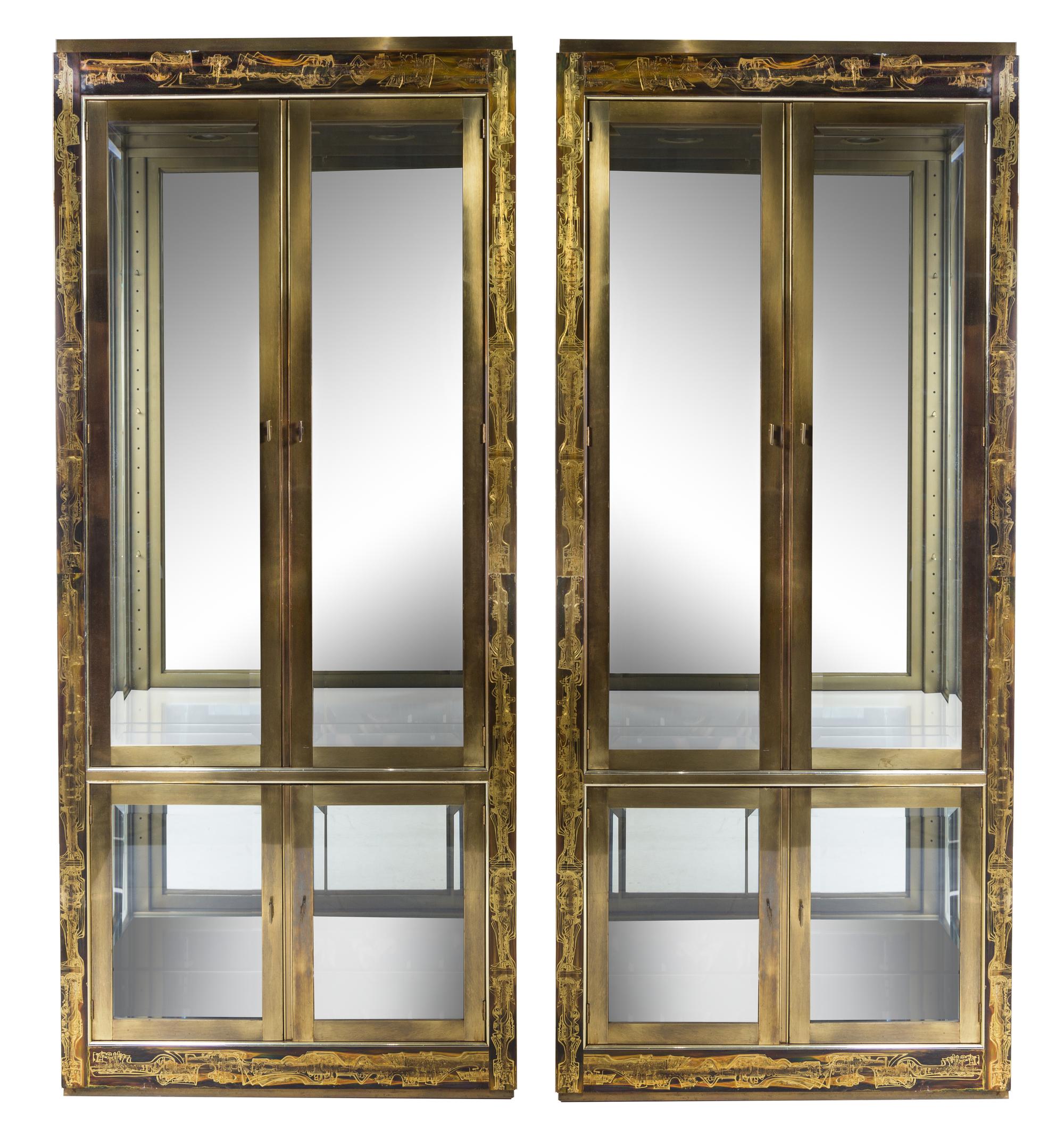 Bernhard Rohne (German, b.1944), MASTERCRAFT, c.1980, a pair of vitrines