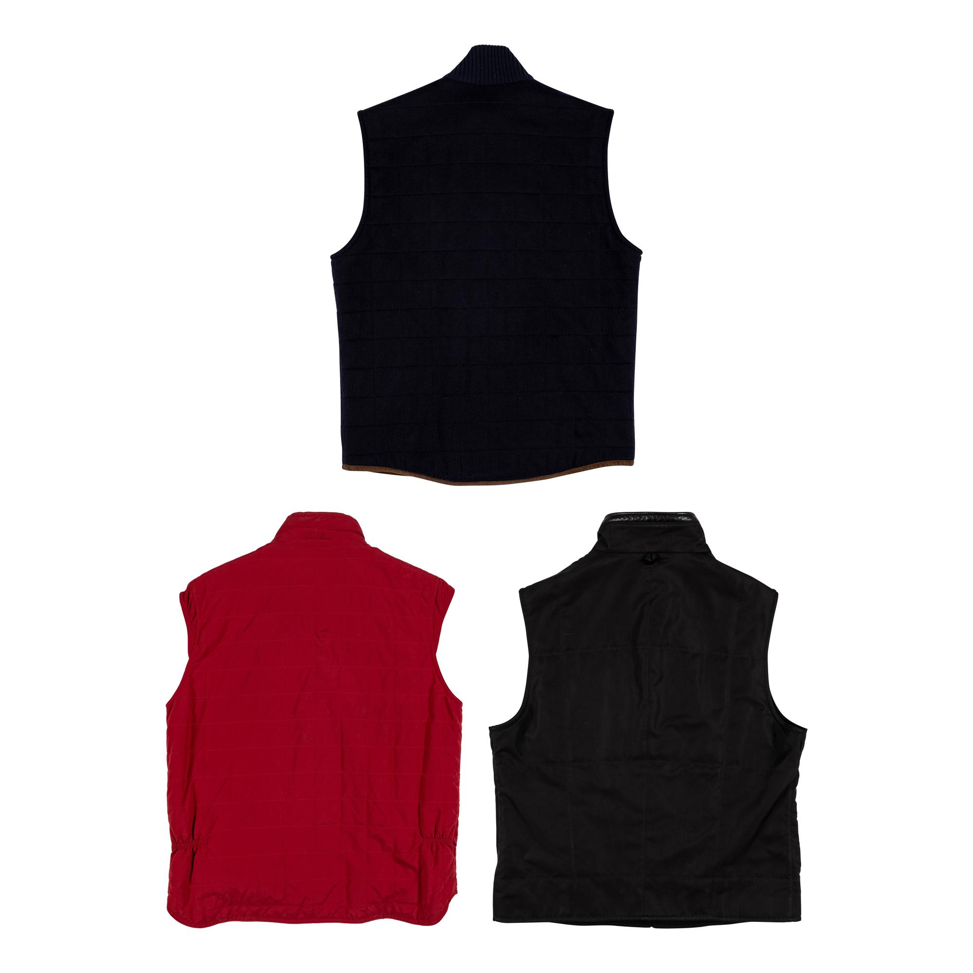 Loro Piana & Ermenegildo Zegna, Three Vests