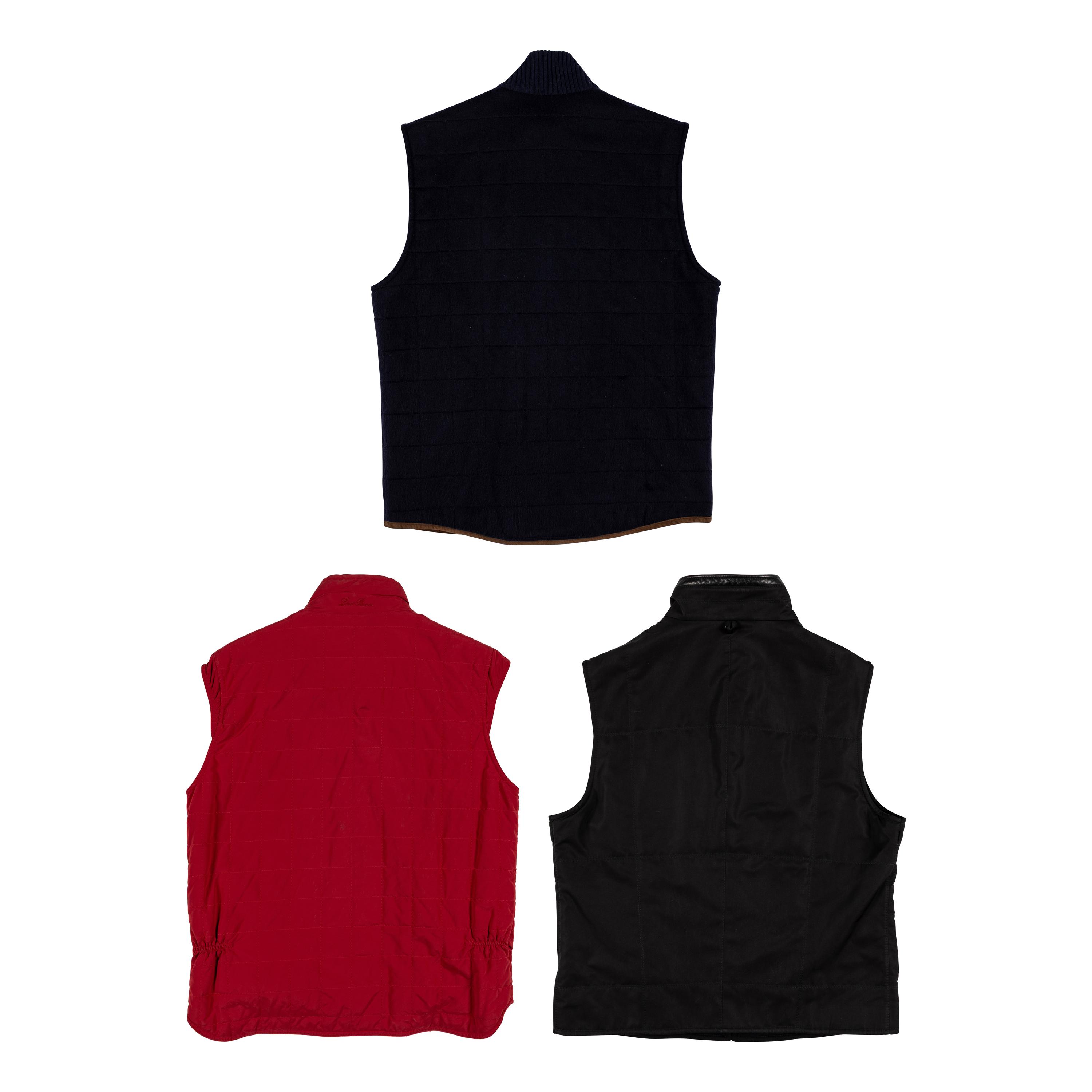 Loro Piana & Ermenegildo Zegna, Three Vests