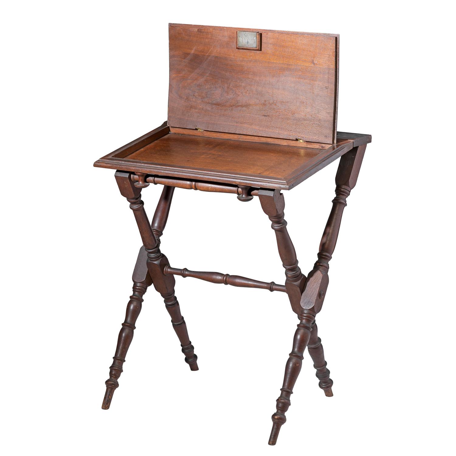 [Civil War] Folding desk table possibly used in the field during the Civil War.