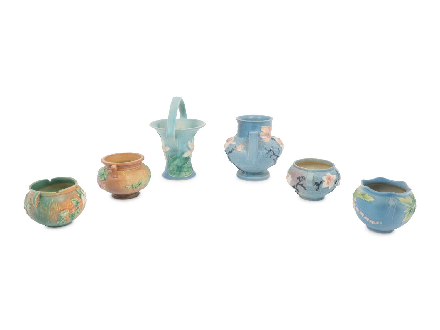 Twelve Roseville Pottery Articles