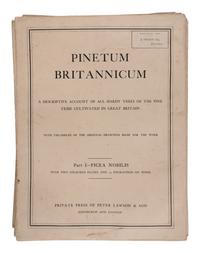 [RAVENSCROFT, Edward James (1816-1890)]. The Pinetum Britannicum. A Descriptive Account of Hardy Coniferous Trees cultivated in Great Britain . Edinburgh and London: Private Press of Peter Lawson & Son, [1863]-1884.