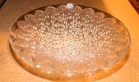A Lalique Molded Glass Charger. Diameter 13 3/4 inches.