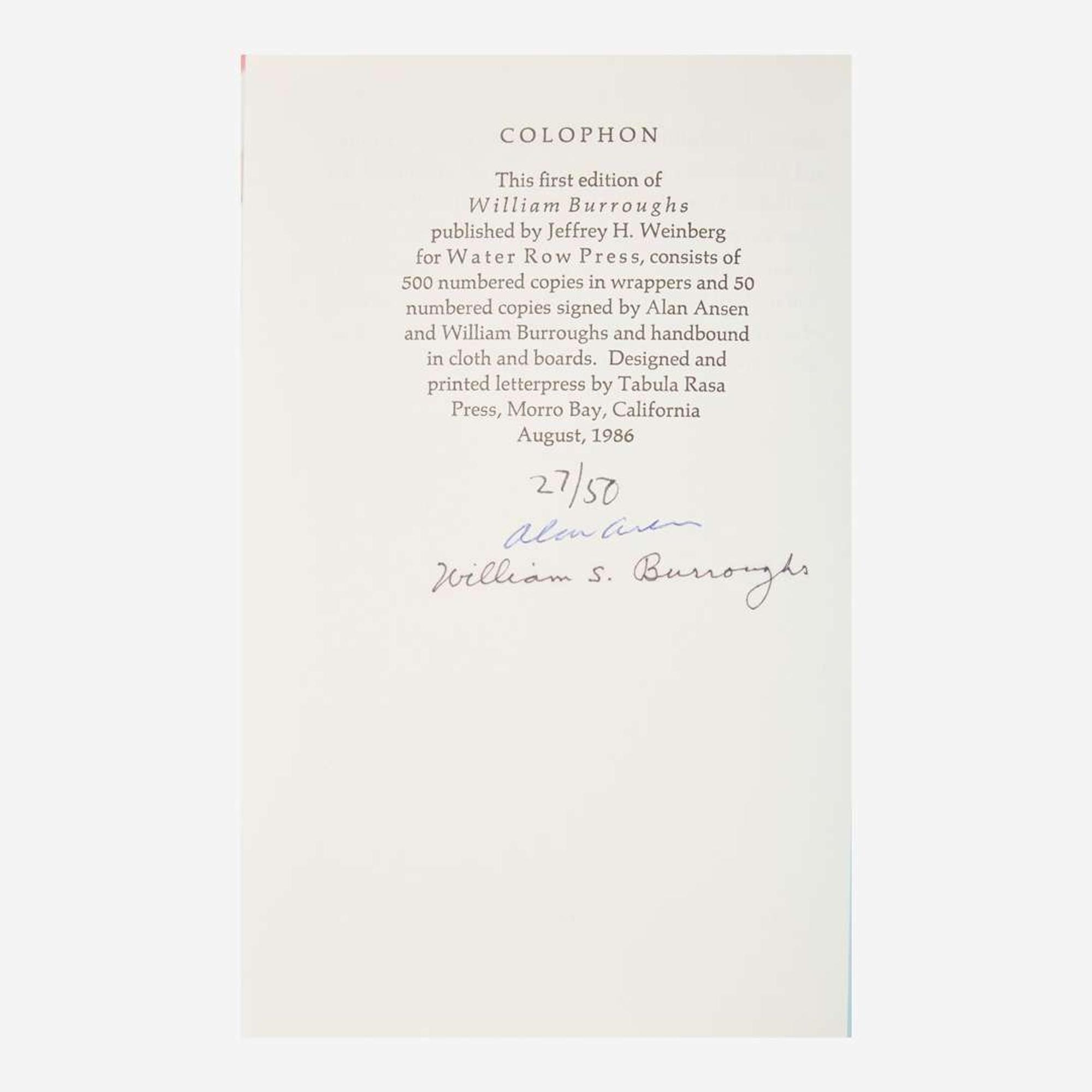 [Counter-Culture] Burroughs, William S. Group of 15 Titles, Including 8 Signed