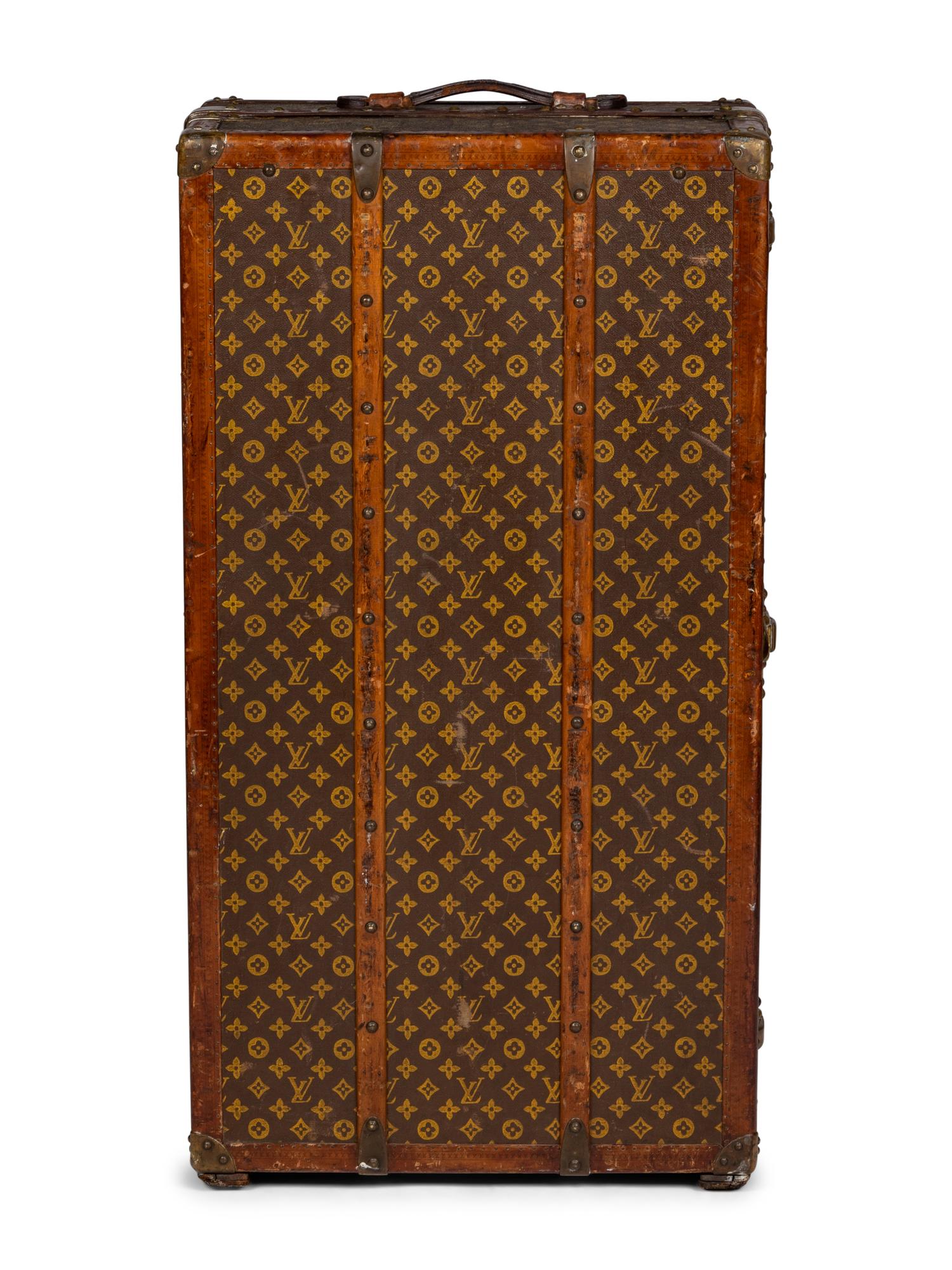 Louis Vuitton Malle-Armoire Steamer Wardrobe Trunk, Early 20th Century