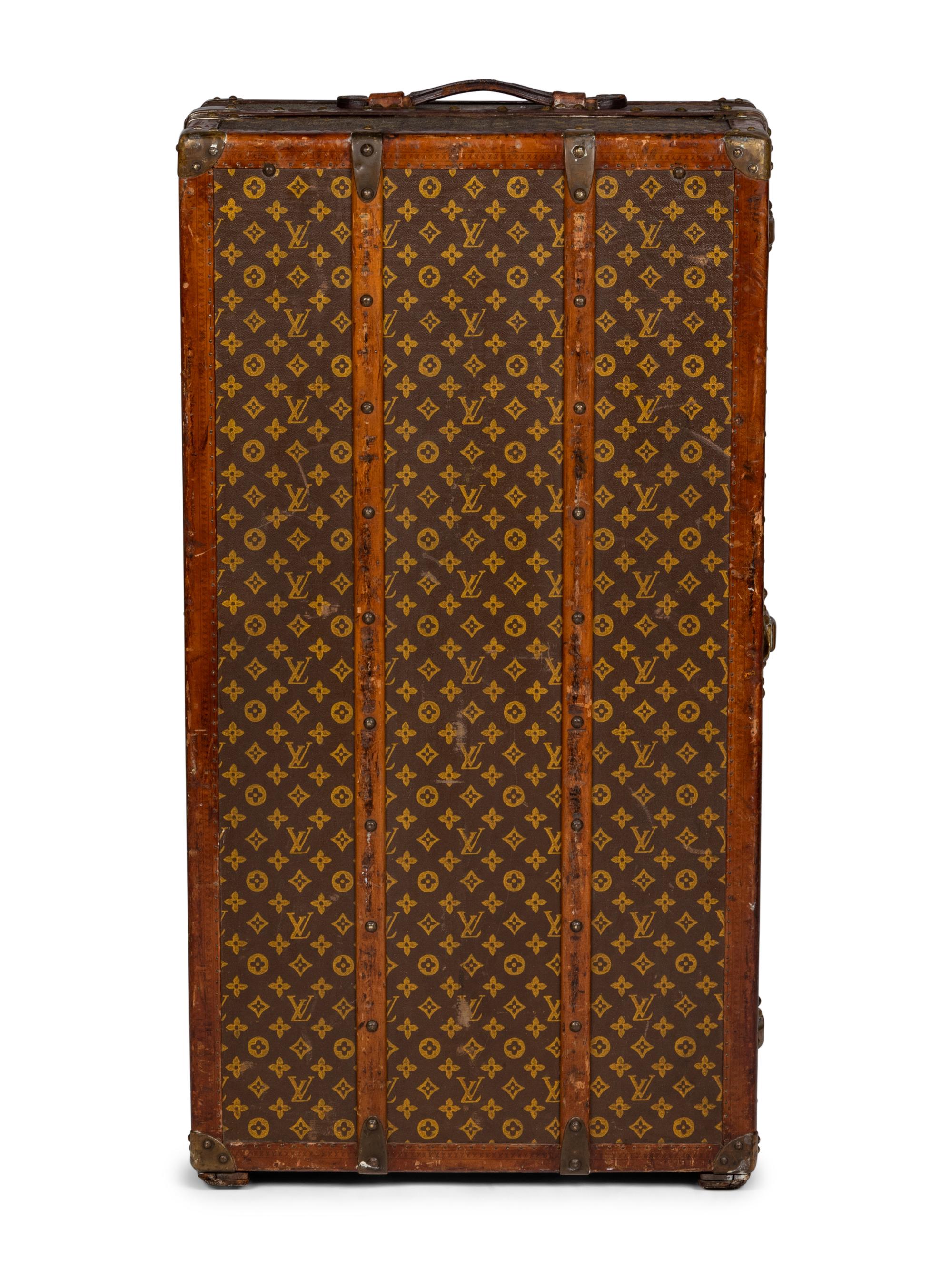Louis Vuitton Malle-Armoire Steamer Wardrobe Trunk, Early 20th Century
