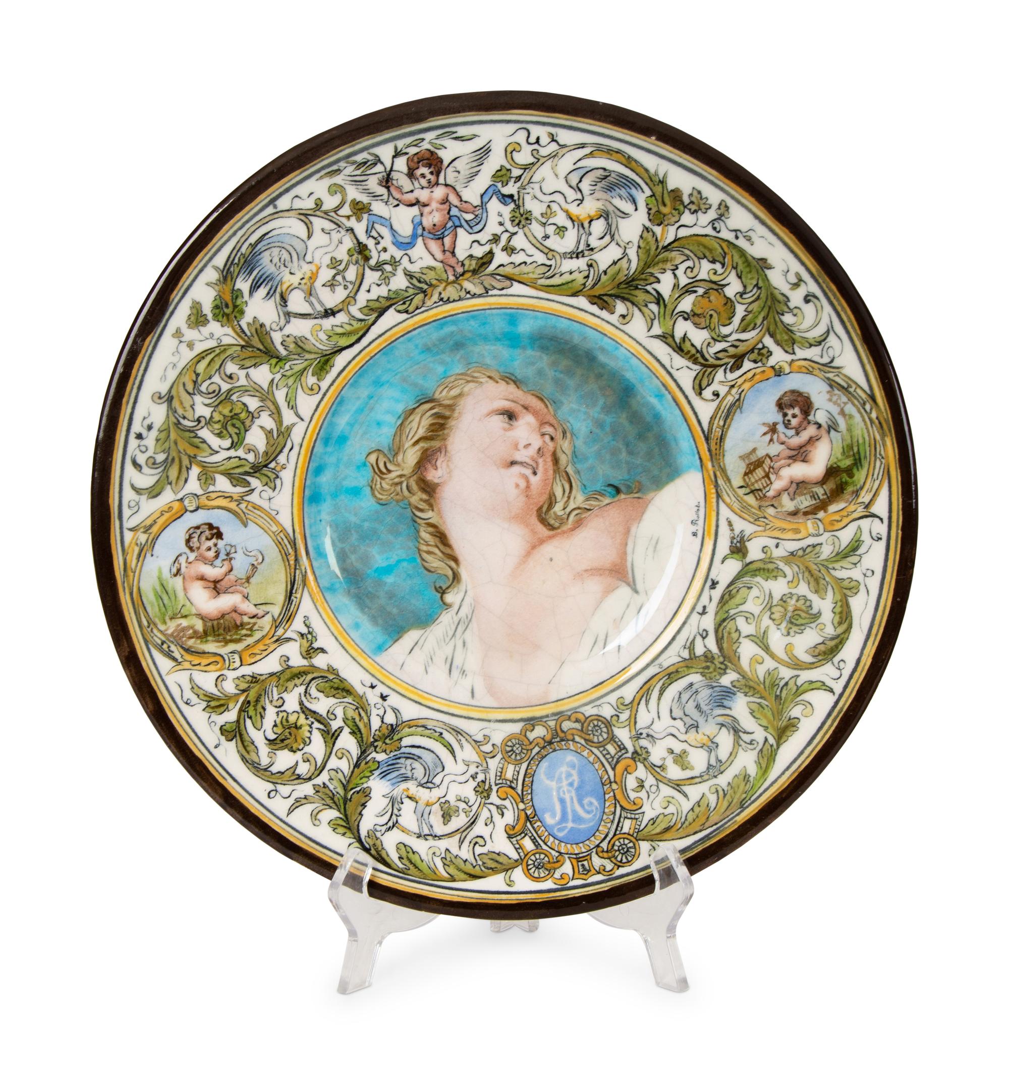 Three Italian Majolica Chargers — 19TH/20TH CENTURY
