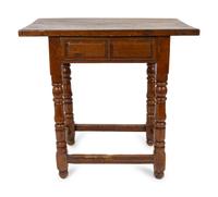 A Jacobean Style Carved Oak Side Table