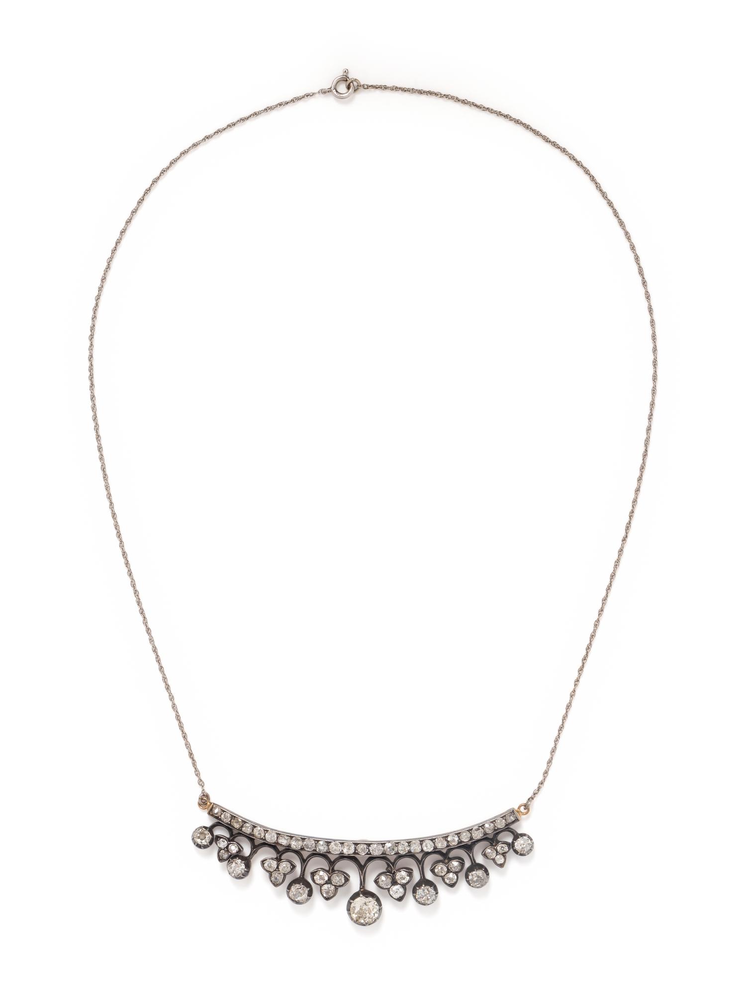 ANTIQUE, DIAMOND NECKLACE