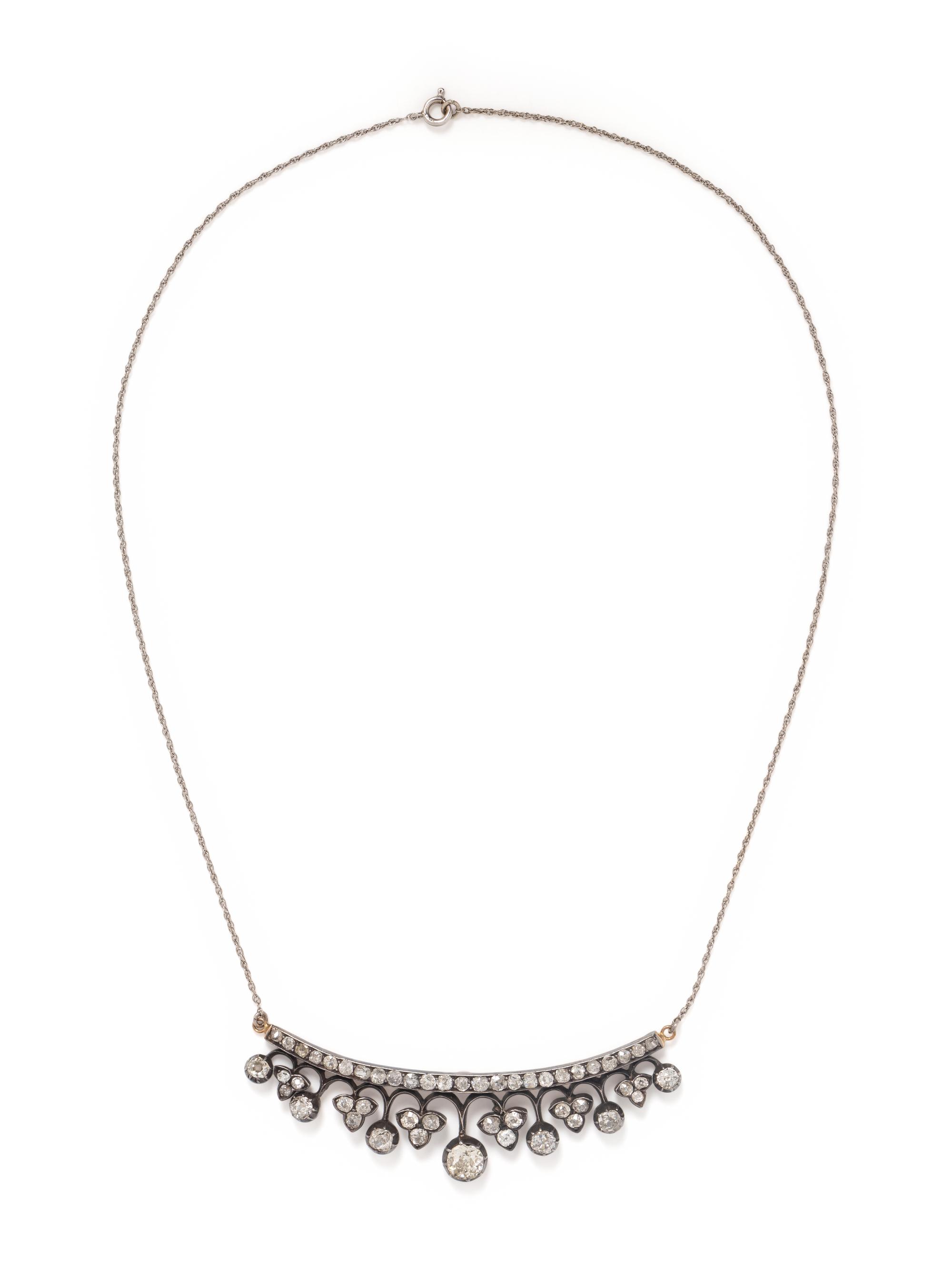 ANTIQUE, DIAMOND NECKLACE