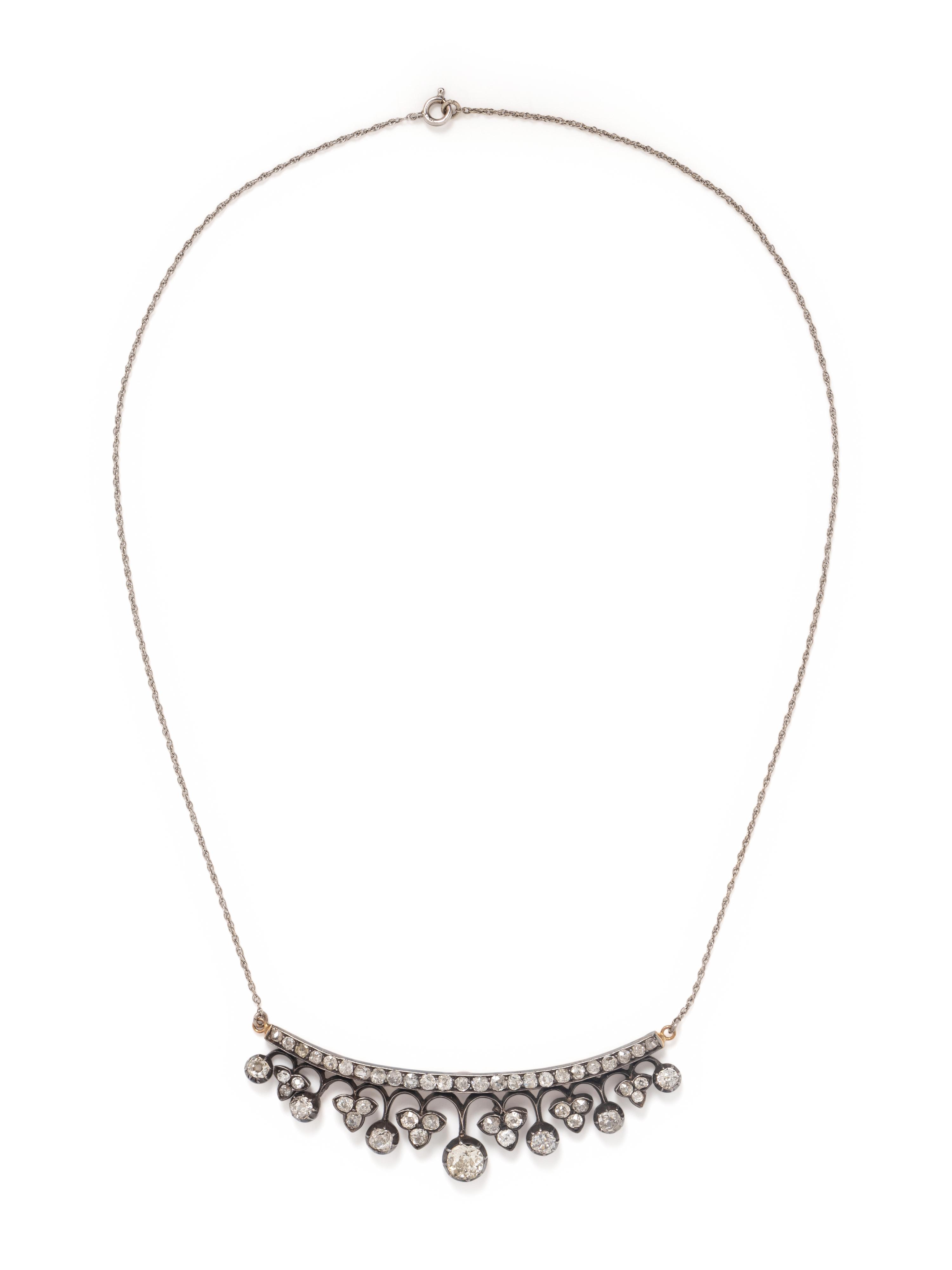 ANTIQUE, DIAMOND NECKLACE