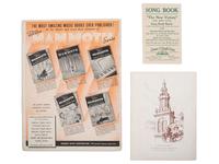 [MUSIC]. A group of 6 items associated with African American singers and music, highlighted by a Williams' Colored Singers collection of scored music with lyrics.