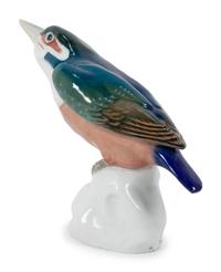 A Pair of Continental Porcelain Birds