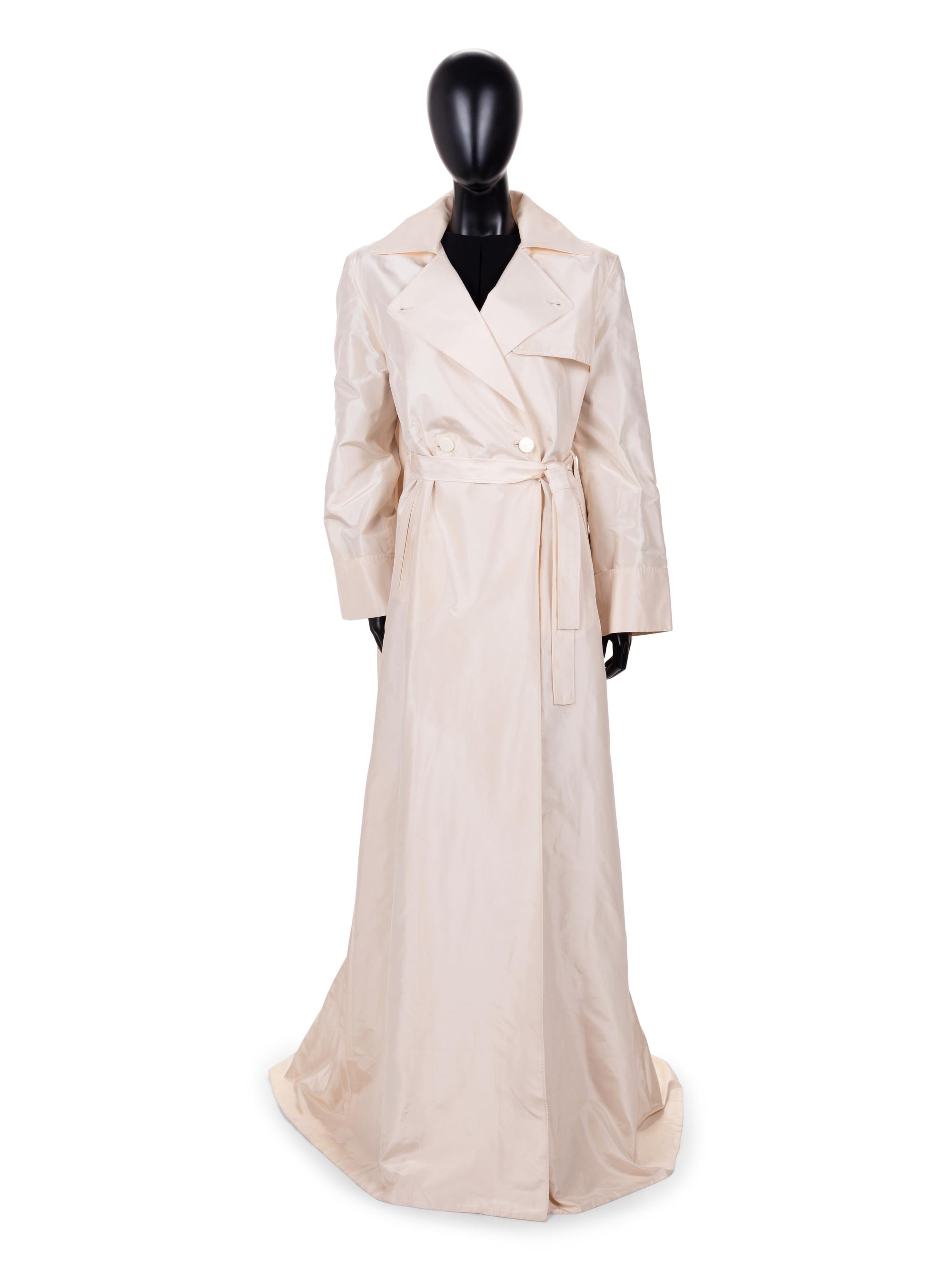 Guy Laroche Silk Taffeta Opera Coat