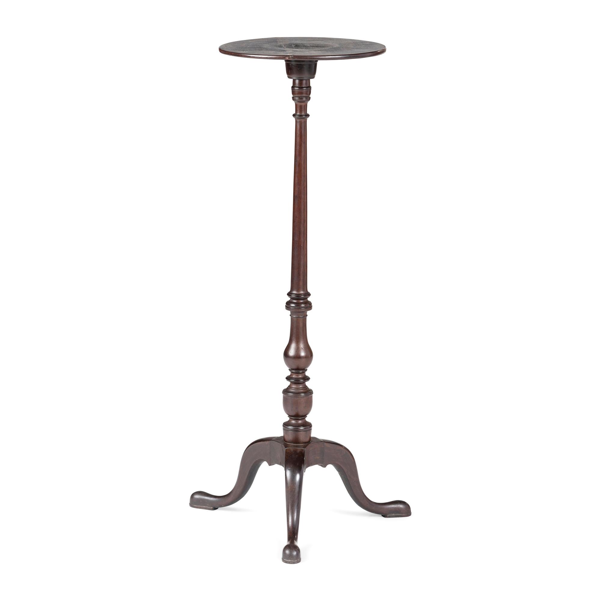 A Chippendale Mahogany Snake Foot Jardiniere Stand