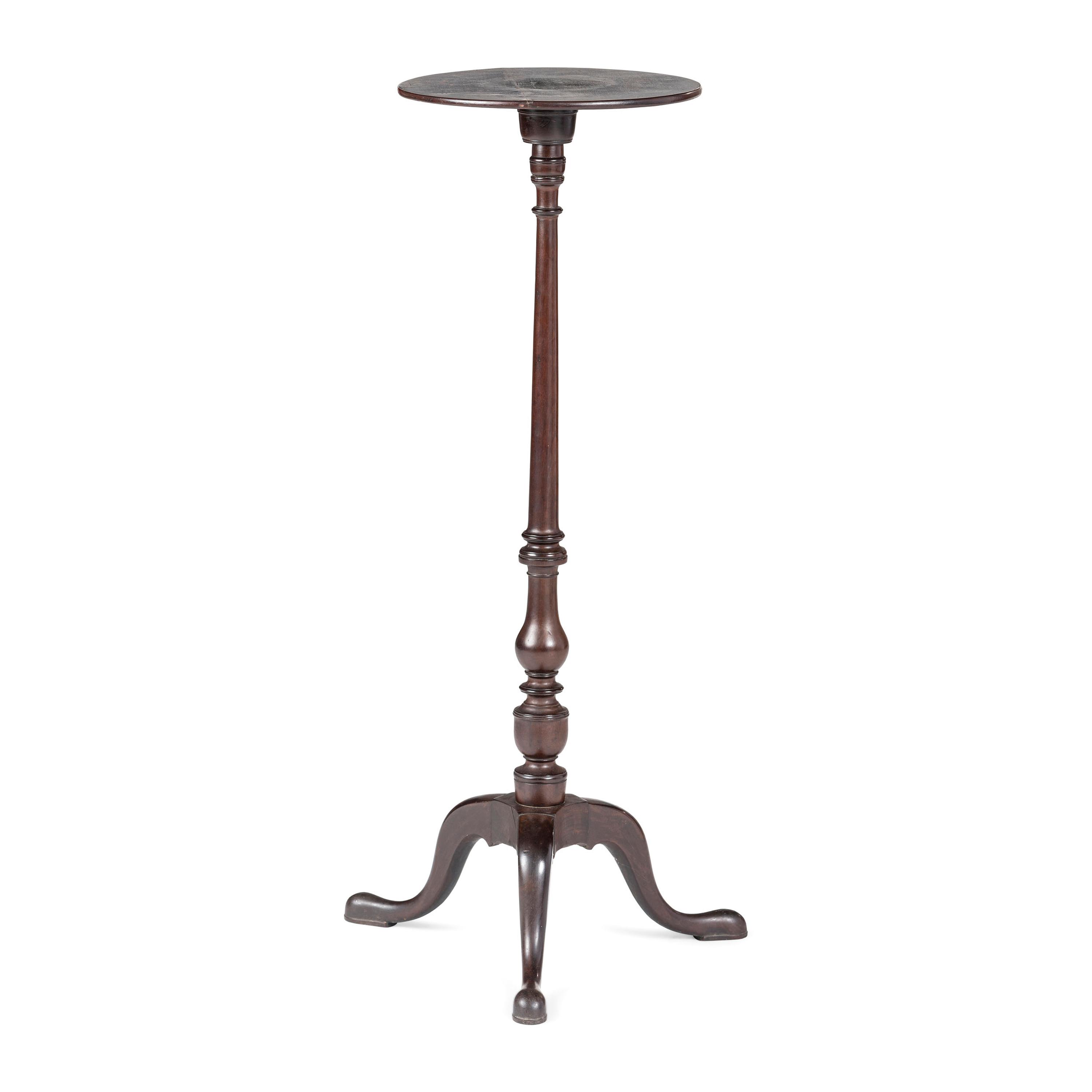 A Chippendale Mahogany Snake Foot Jardiniere Stand