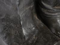 A Large Continental Bronze Figural Group