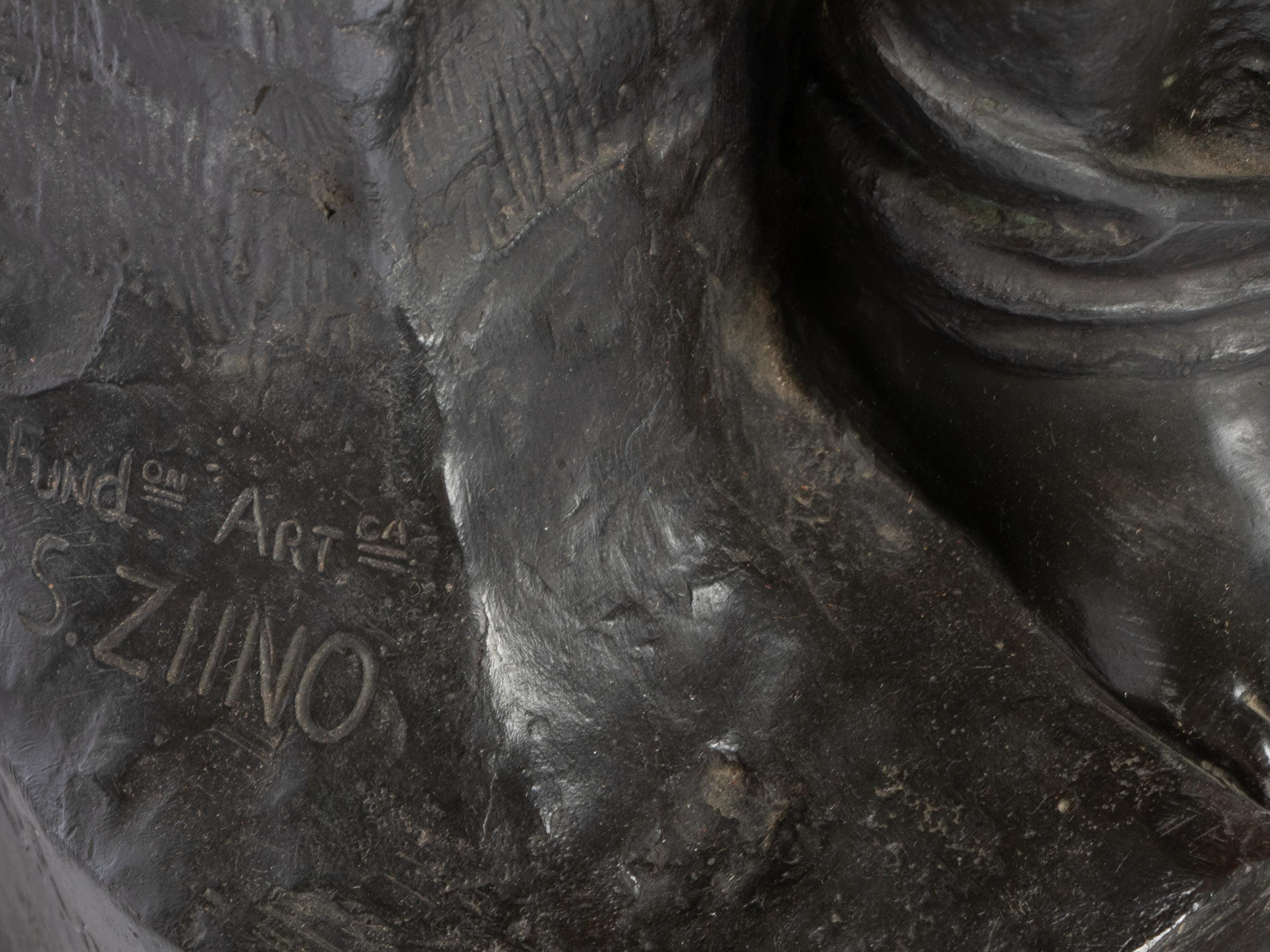 A Large Continental Bronze Figural Group