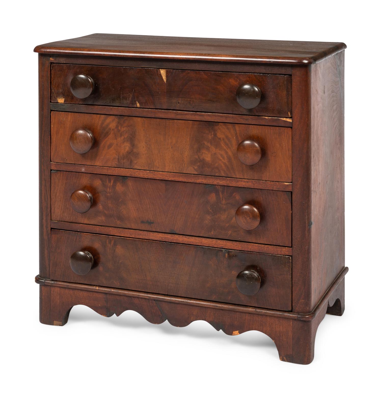An American Miniature Chest of Drawers