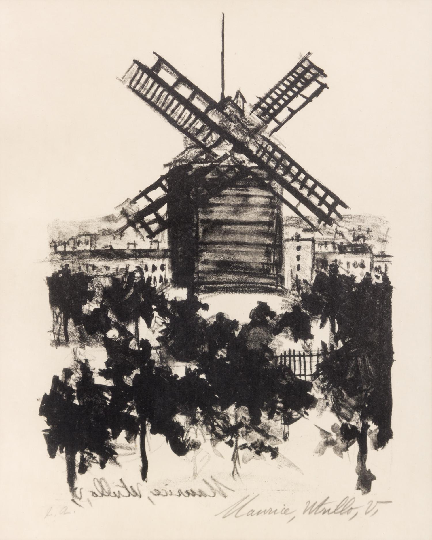 Maurice Utrillo, (French, 1883–1955), Moulin de la Galette, Montmartre 1926