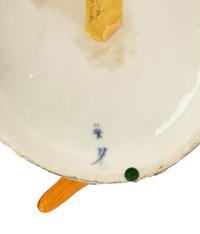 A Meissen Style Porcelain Swan-Form Centerpiece — 19TH CENTURY