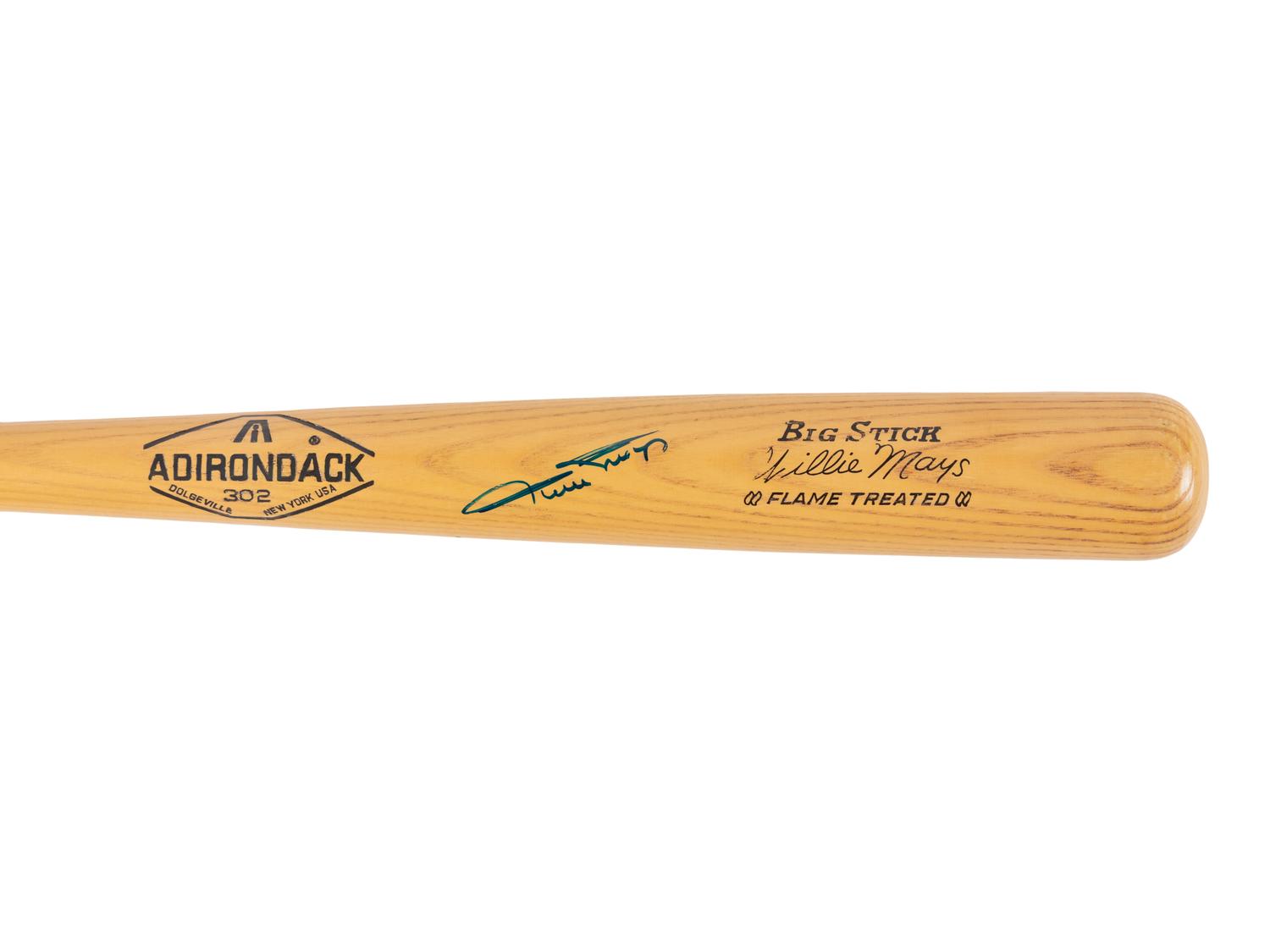 A Willie Mays Signed Autograph Bat (Beckett Authentication Services Letter)