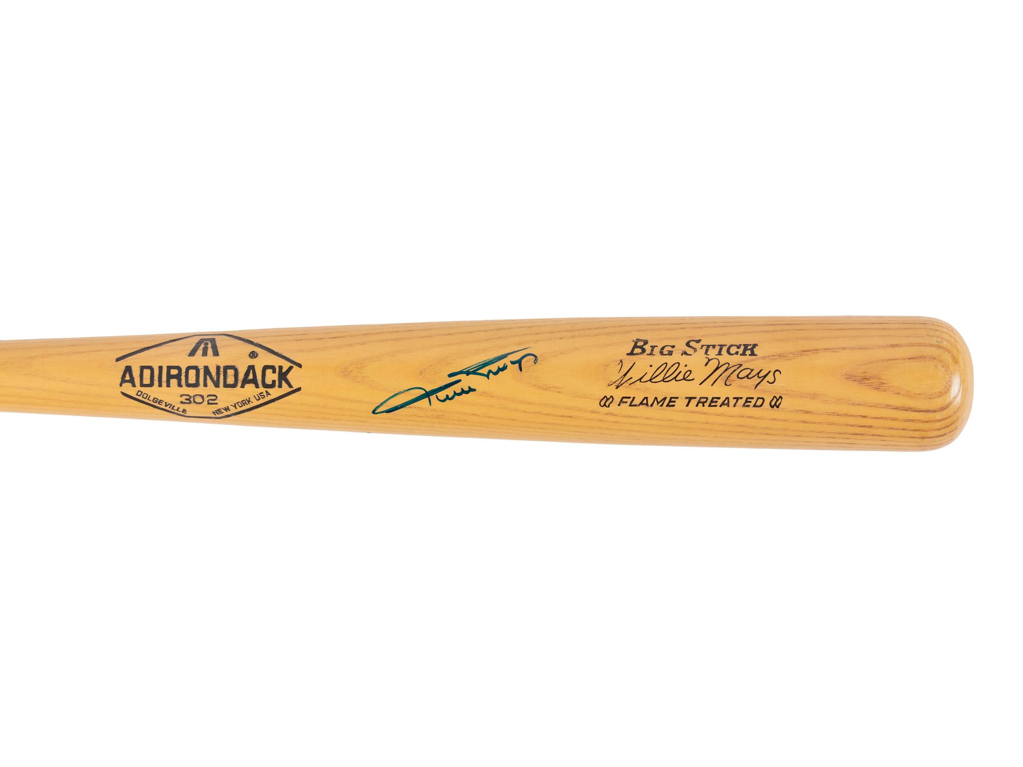 A Willie Mays Signed Autograph Bat (Beckett Authentication Services Letter)