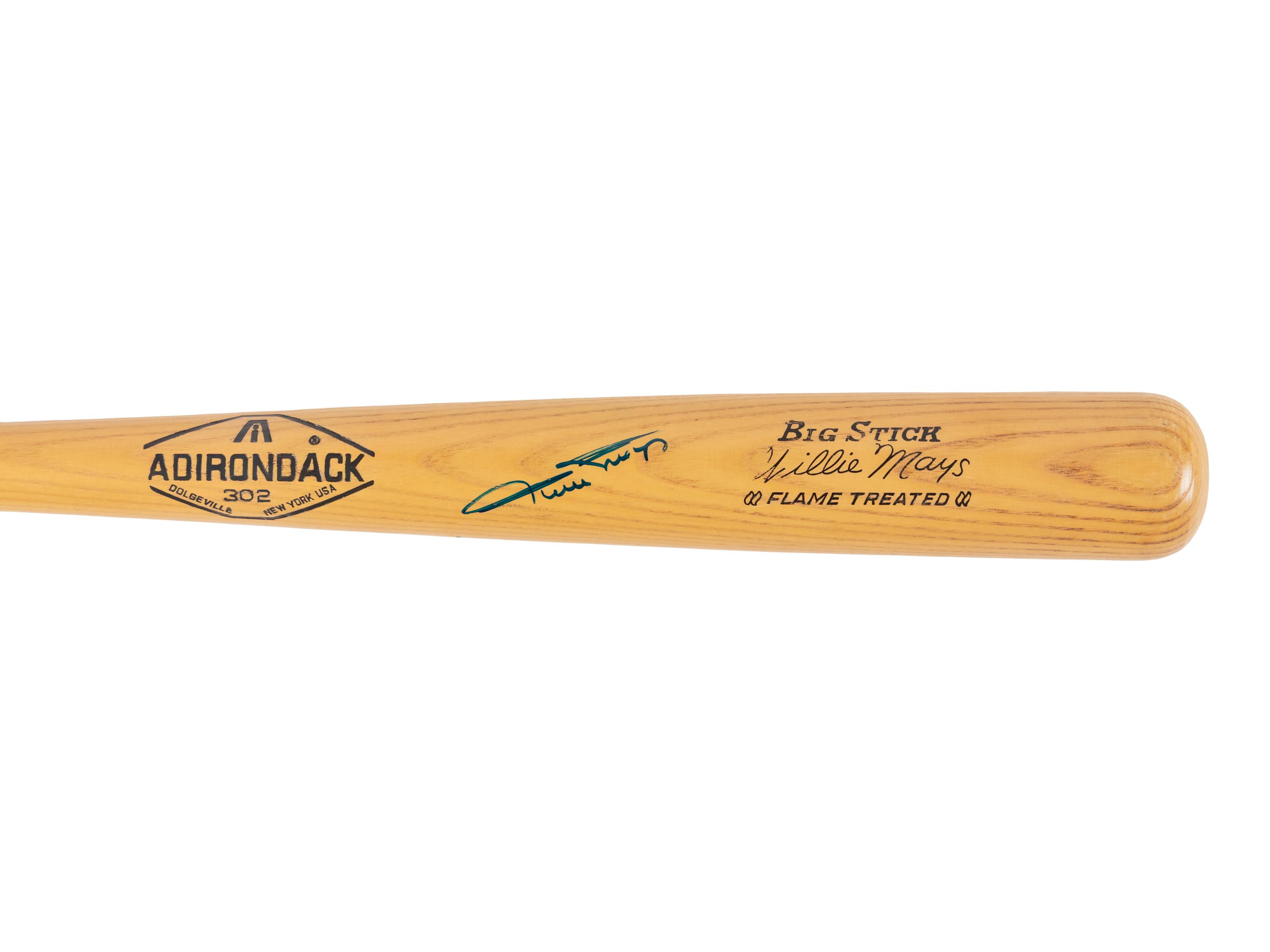 A Willie Mays Signed Autograph Bat (Beckett Authentication Services Letter)