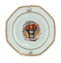 A Chinese Export Porcelain Armorial Plate