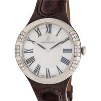 BERTOLUCCI, STAINLESS STEEL AND DIAMOND 'SERENA GARBO' WRISTWATCH