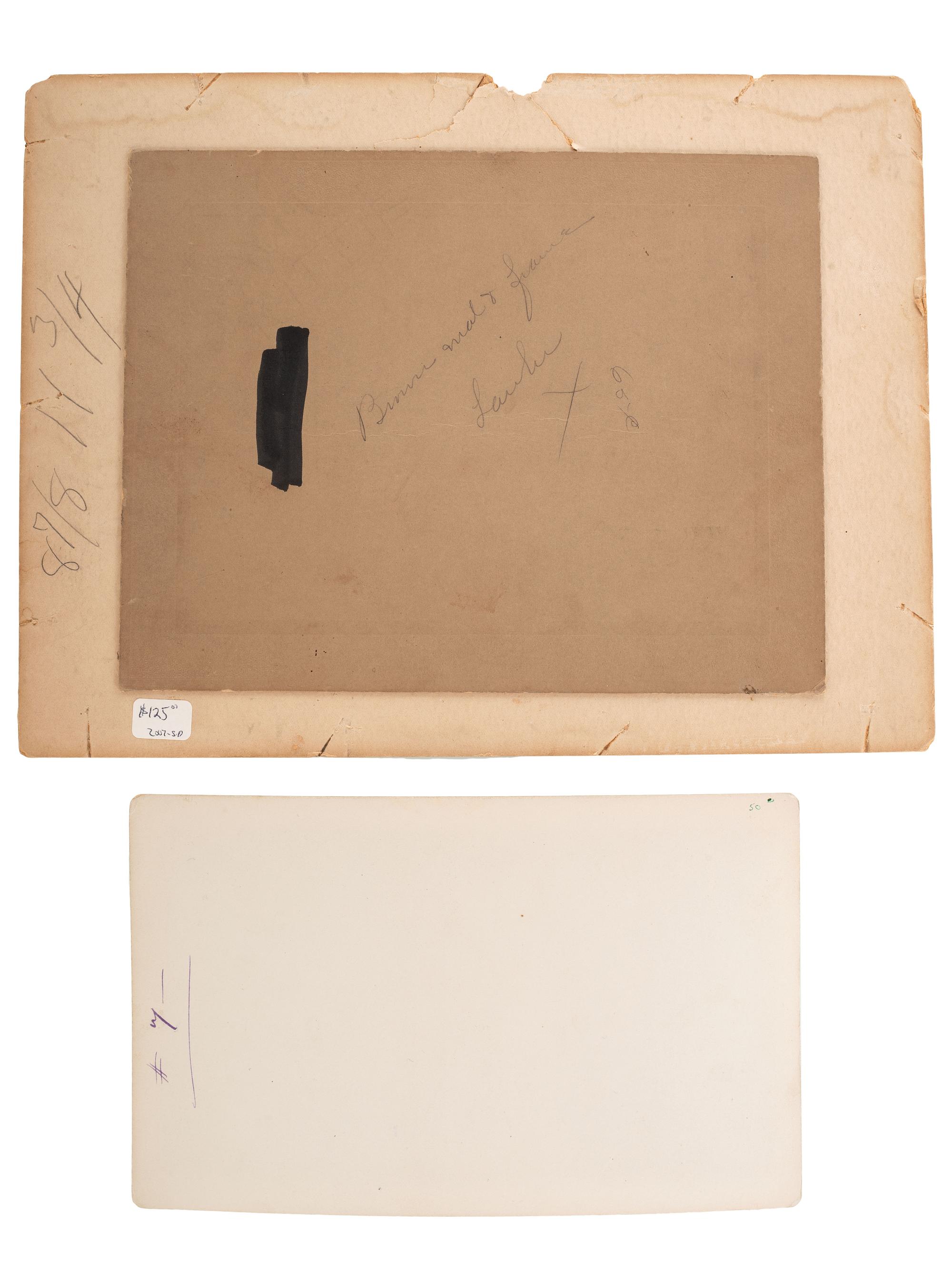 [ENTERTAINMENT]. A group of photographs and ephemera of early 20th-century entertainments, featuring bands, amusement parks, beaches, theater, camping, and the circus, including: