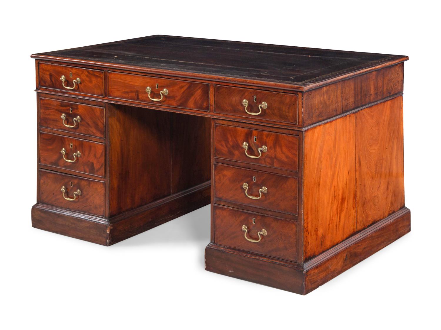 A George III Mahogany Partners' Desk