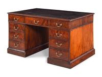 A George III Mahogany Partners' Desk