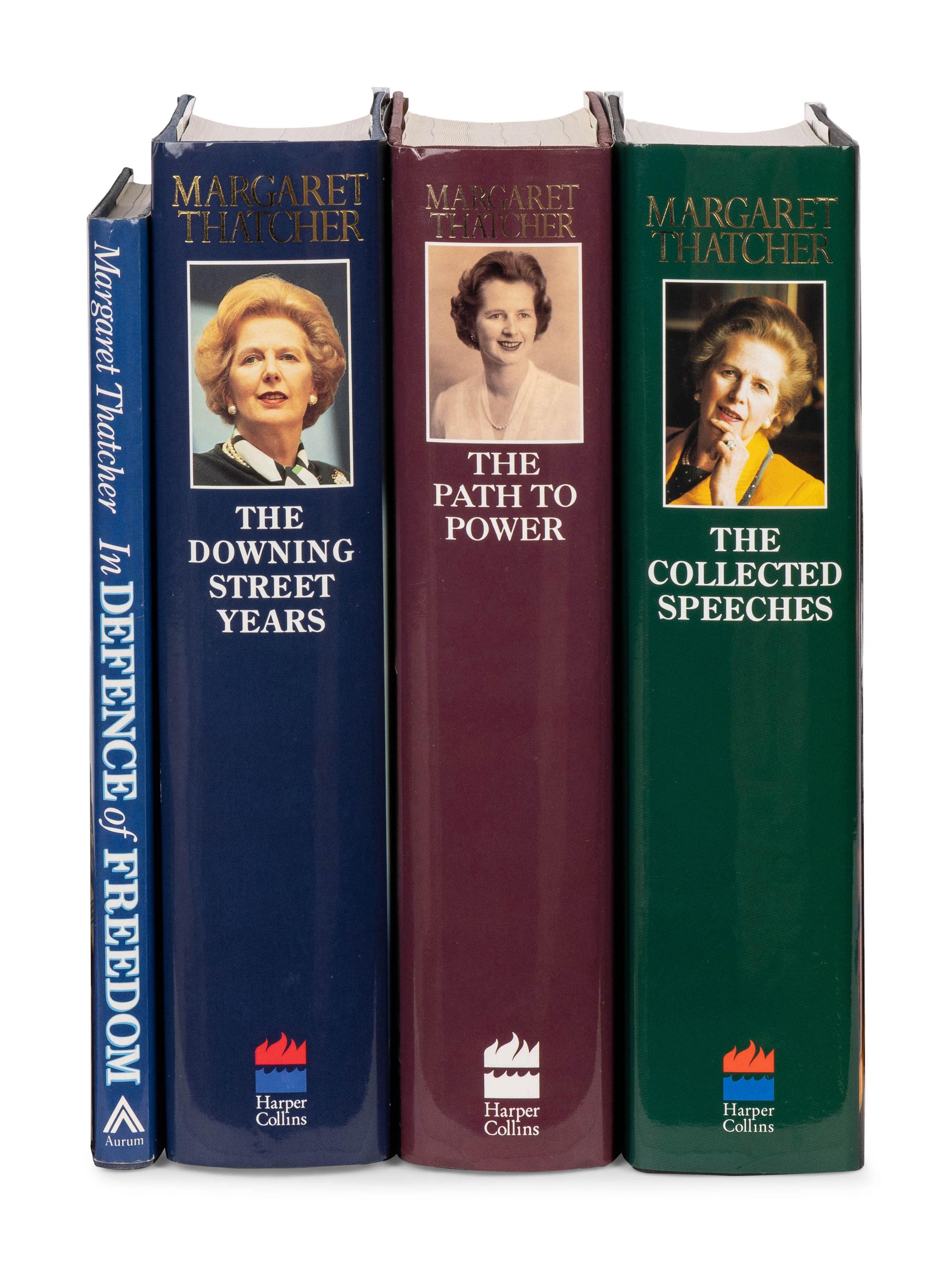 THATCHER, Margaret (1925-2013). A group of 4 memoirs and collections of speeches, comprising: