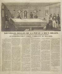 [Sporting] [Billiards] Nouvelles Règles de la poule a Deux Billes, Redigees d'apres les avis des plus forts joueurs de Rouen, et Publiees par N. Godin, Fabricant de Billards